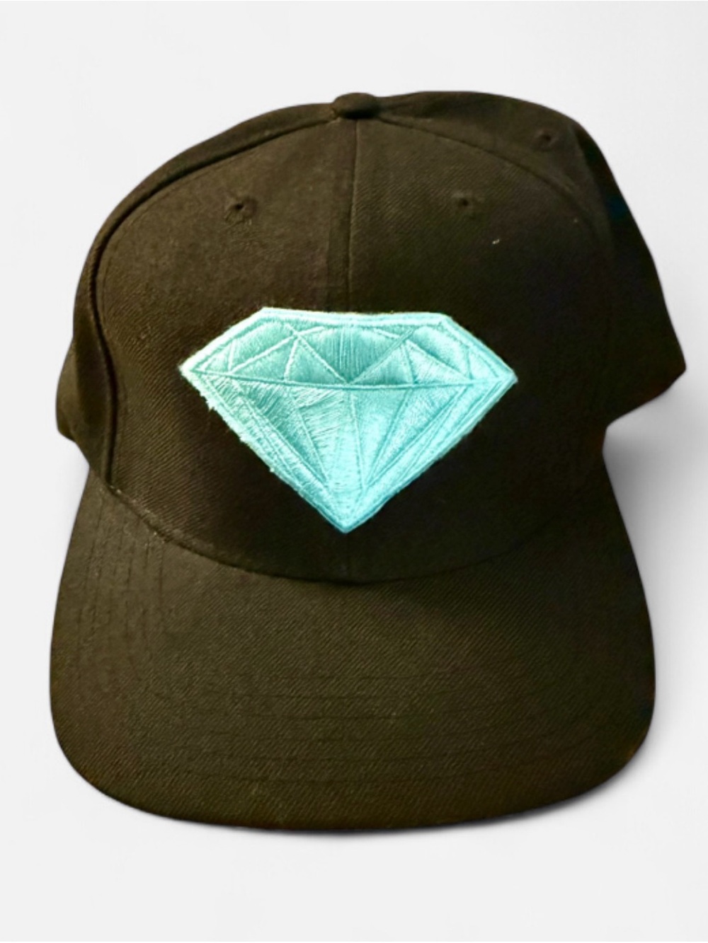 Diamond 💎 Supply SnapBack Cap with Teal Diamond Embroidery